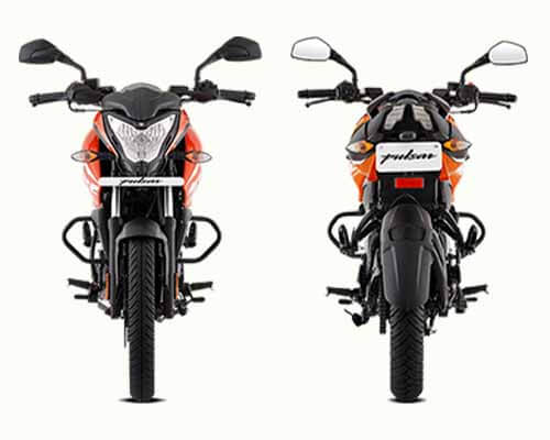 बजाज पल्सर NS 125 front and rear
