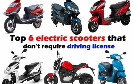 Top 6 electric scooters that don't require driving license