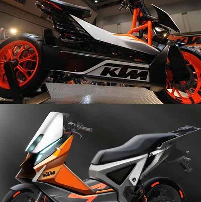 KTM electric scooter range and top speed